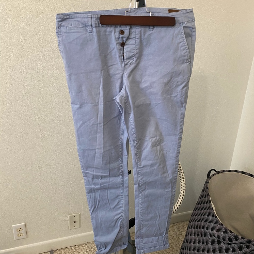 ASOS skinny chinos in pale blue